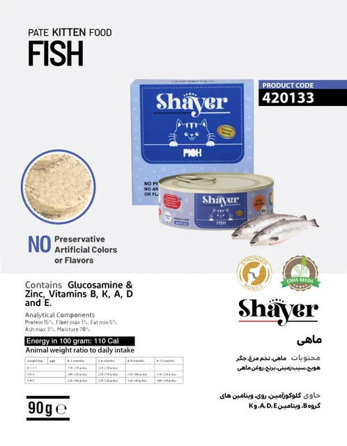 Shayer Pate Kitten Food With Fish